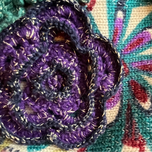 💐Beautiful CHACOK vintage crochet and embroidered bag. NWOT - Picture 3 of 15